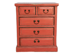 NB 5-Drawer Cabinet – Elegant Vintage Wooden Storage