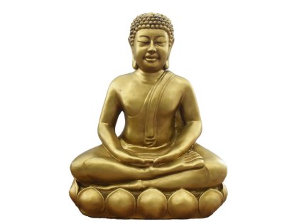 Gold Sitting Buddha Statue Display | Delivery in Abu Dhabi - Statues ...