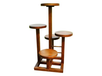 Wooden plant deals stool