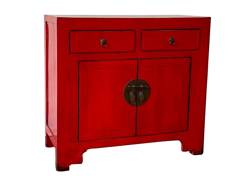 NB 2 Drawers 2 Doors Red Cabinet - Cabinets/ Sideboards/ Storage ...