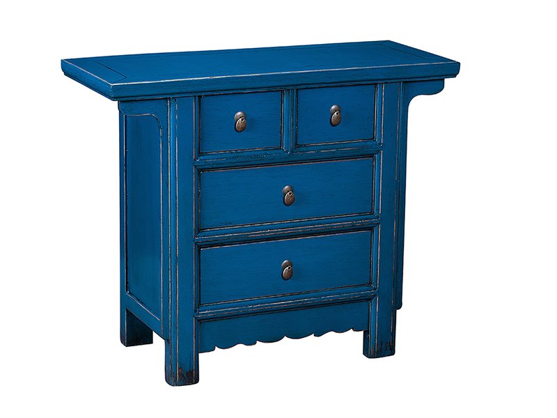 Blue storage store cabinet